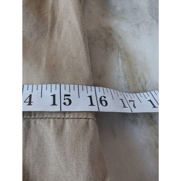 Moulinette Soeurs Trench Dress Women's Size 6 Khaki Double Breasted Sleeveless - Picture 9 of 13